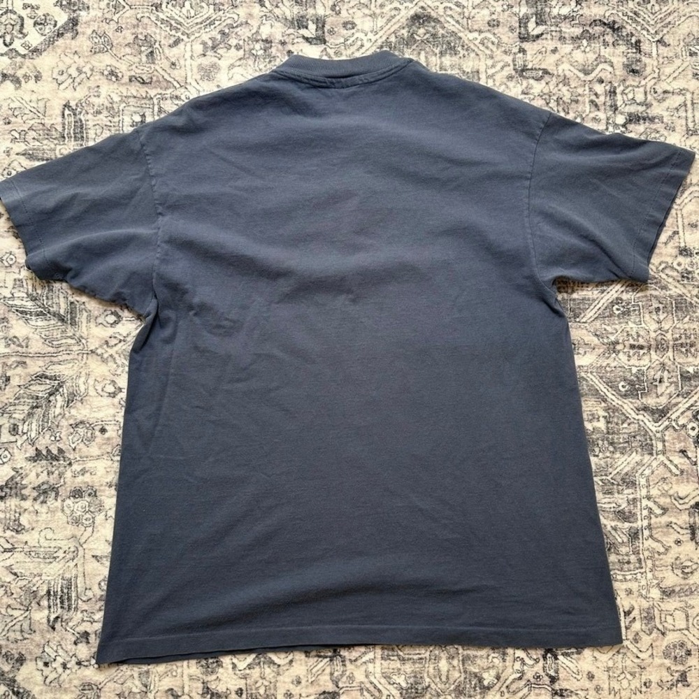 Vintage 90s The Tanning Shack T-Shirt Mens XL Blue Single Stitch Made in USA - Picture 2 of 7